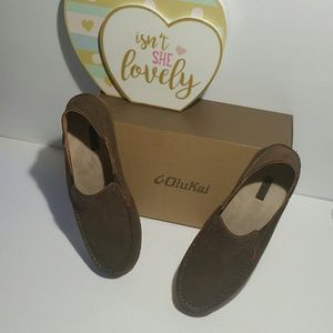OLUKAI NOHEA NUBUCK LOAFERS-BRAND NEW, size10